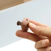 Big Düğme Eskitme Antik Bakır Metal Mobilya Mutfak Çekmece Dolap Dolabı Kapak Kulpu Kulbu Kulpları thumbnail 2
