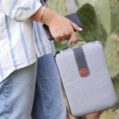 NPO Ace Mini 10" Apple Ipad, Lenovo, Huawei, Samsung Uyumlu Tablet Kılıfı/Çantası-Açık Gri - 8