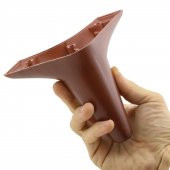 Mobilya Kanepe Sehpa Ünite Koltuk Ayağı Ahşap Desenli 12 cm Kahverengi Baza Ayak (4 ADET) - 5