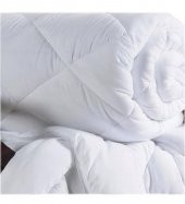 Çift Kişilik  Antialerjik Lüx Silikon Yorgan Ve  2 Adet Yastık HEDİYELİ  800Gr Pamuklu50X70CM  beyaz - 2