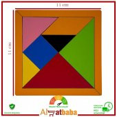 Ahşap Tangram. 7 Parça. 11 x 11 Cm. Eğitici - 1
