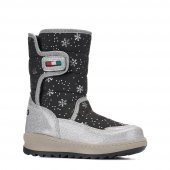 Albishoes Kaymaz Taban Cırtlı Kız Çocuk Suya Dayanıklı Kürklü Termal Kar Botu - 1