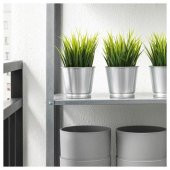 9 Cm Yapay Bitki, Çim İç-Dış Mekan Yeşil Yapay Çim Bitkisi - 4