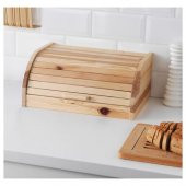 Ekmek Kutusu Çam Ekmeklik MeridyenDukkan 40x26x17 Çam Ekmek Kutusu Natürel - 3