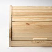 Ekmek Kutusu Çam Ekmeklik MeridyenDukkan 40x26x17 Çam Ekmek Kutusu Natürel - 4
