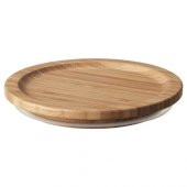 Saklama Kabı Kapağı, Bambu MeridyenDukkan Yuvarlak Bambu Kapak 14 Cm - 1