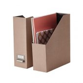 2 Li Dosyalık Kulplu- Koyu Bej MeridyenDukkan Dosyalama Düzenleyici Sert Karton - 3