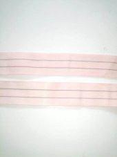 Lastik pembei çizgili 33mm  5mt  Şort, Paça,kol Ve Don Lastiği 1 Paket 5 Mt - 2