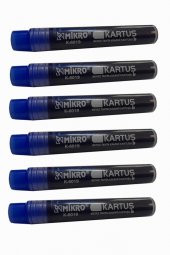 Mavi Tahta Kalemi Kartuşu 12 Adet Beyaz Tahta Kalemi Mürekkep Kartuşu Mavi - 5