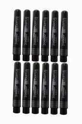 Siyah Tahta Kalemi Kartuşu 12 Adet Beyaz Tahta Kalemi Mürekkep Kartuşu Siyah - 1