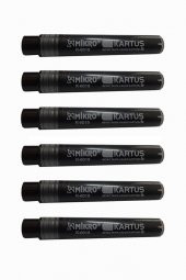 Siyah Tahta Kalemi Kartuşu 12 Adet Beyaz Tahta Kalemi Mürekkep Kartuşu Siyah - 5