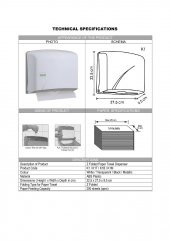 Vialli K1B Banyo Mutfak Lavabo Pratik Z Katlı Kağıt Havlu Dispenseri Kapasite 200 Kağıt Siyah - 2