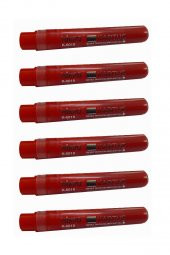 Kırmızı Tahta Kalemi Kartuşu 6 Adet Beyaz Tahta Kalemi Mürekkep Kartuşu Kırmızı - 1