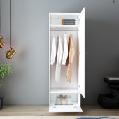 BMdekor Gardırop Sunay Tek Kapak Beyaz - 2