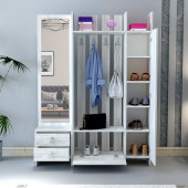 BMdekor Aynalı Portmanto Loft Kristal - 2