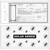 JokeyKırtasiye DOLAR Senet Karnesi (50 Yaprak) - 1