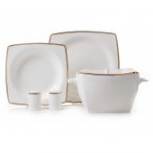 KORKMAZ A8438 BONE SEL.60 P YEMEK TAKIMI (KARE) - 1