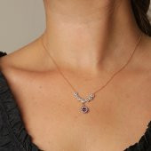 Yakut Renk Taşlı 3lü Takım - 2