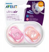 Philips Avent Ultra Air Emzik Desenli 6-18 Ay 2li Kız - 1