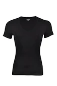 6 Adet Yıldız Erkek Likralı Derin V Yaka T-Shirt Fanila Siyah 356 - 1