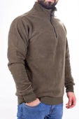 Twister 1903 Haki Fermuarlı Dik Yaka Erkek Sweatshirt - 1