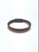 JTSS22KOB1088 JANTİ HAKİKİ DERİ MIKNATIS KAPAMA JASPER DOĞALTAŞ KOMBİN BİLEKLİK KUTULU thumbnail 5