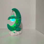 Ay dede figürlü unicorn masaüstü gece lambası renkli ışıklı thumbnail 2