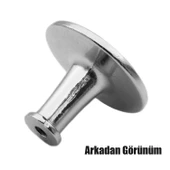 Big Düğme Kulp Mobilya Mutfak Çekmece Dolap Dolabı Kapak Kulpu Kulpları Kulbu Krom Metal - 5
