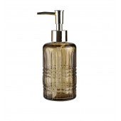 CAM SIVI SABUNLUK''YILDIZ DESENLİ KAHVERENGİ 300ML 6''8X17''6CM - 1