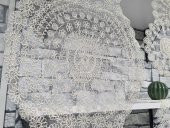 Çiçek Kordonlu 5 Parça Salon Takımı Krem thumbnail 5