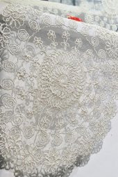 Çiçek Kordonlu 5 Parça Salon Takımı Krem thumbnail 11