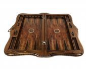 Helena Wood Art Queen Oymalı Masif Ahşap Tavla Rose - 2