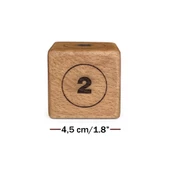 Shark Anatolia Ahşap Vido Zar Doubling Cube 45x45mm - 2