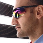 İş Güvenlik Gözlüğü Koruyucu Silikonlu Çapak Gözlük S600 Gökkuşağı thumbnail 2