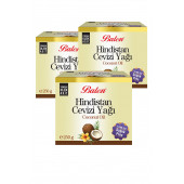 3 Kutu Balen Hindistan Cevizi Yağı 250 Gr Coconut Oil Soğuk Pres Yenilebilir - 1