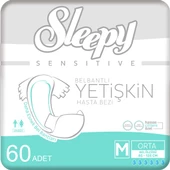 2'li Sleepy Medium Yetişkin Hasta Bezi 30x2 (60 Adet) - 1