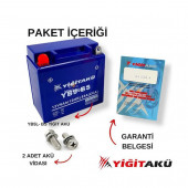 12V 9Ah DİK MOTOSİKLET AKÜSÜ YB9-BS Yiğit Akü 2024 Üretim - 3