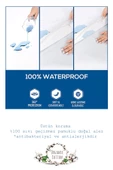 Limon Soft Pamuklu Fitted Full Kenar Su Sıvı Geçirmez Yatak Koruyucu Alez Çarşaf Beyaz  90x190 - 4