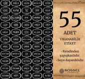Rossel Premium Lüks Füme 30'lu Erzak Saklama Kabı Etiket Hediyeli - 3