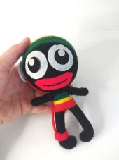 İp Örgü Keçe Karikatür İlginç Anahtarlık Çanta Süsü Oyuncak Aksesuar thumbnail 1