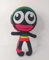 İp Örgü Keçe Karikatür İlginç Anahtarlık Çanta Süsü Oyuncak Aksesuar thumbnail 3