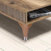 Mobilya Kanepe Koltuk Tv Ünitesi Konsol Konsol Ayağı 17 Cm Baza Ayakları Kahverengi - 3