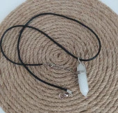 Doğaltaş Kuvars Taşı Kolye - 1