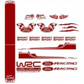 Ford Modifiye Sport Sticker Seti, Ford Etiket Çıkartma Paketi Beden Yok - kırmızı - Ebat Yok - Numara Yok - 1