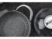 Taç Luna 4lü 7 Parça Granit Tencere Seti Gri TAC-3494 - 5