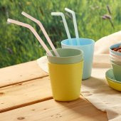 6 lı Çocuk Bardak Seti Pastel Renkler MeridyenDukkan 6 Adet 23 cl - 2