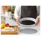 Tart-Turta-Kek Kalıbı Lame Renk MeridyenDukkan 31 Cm/1.8 Lt ,Yapışmaz Yüzey,Alüminyum - 3