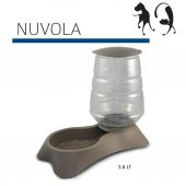 MP Nuvola Hazneli Kedi Köpek Mama ve Su Kabı 3,8 L - Kahverengi - 3