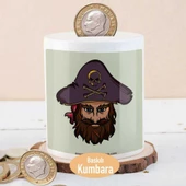 Korsan Şapkalı Sakallı Adam Para Birikim Kumbarası-2147496871 - 1