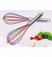 Silikon Çırpıcı Metal Saplı Renkli Çırpma Teli - 1